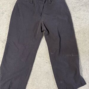 CAbi Black Capri Pants Relaxed Fit